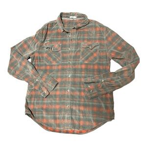 Gramicci plaid corduroy flannel shirt Men’s Medium